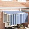 vidaXL Cortina Retractabilă Manual Albastru și Alb 300 x 200 cm