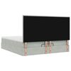 vidaXL Cadru de pat otoman cu saltele Gri deschis 200x200cm catifea