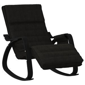 vidaXL Scaun balansoar, negru, material textil