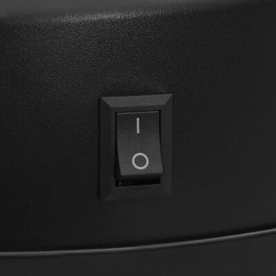 vidaXL Coș de gunoi automat cu senzor, 30 L, negru, oțel carbon