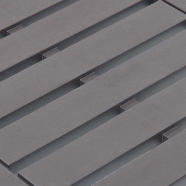 vidaXL Masă de grădină, cafeniu, 78 x 55 x 38 cm, plastic