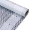 vidaXL Prelată Leno 260 g/m&sup2;, alb, 3 x 10 m