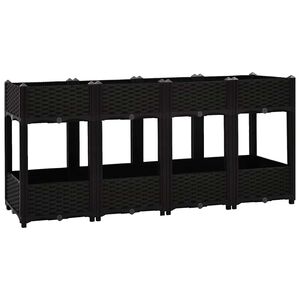 vidaXL Strat &icirc;nălțat, 160x40x71 cm, polipropilenă