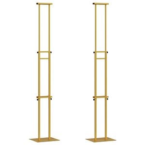 vidaXL Panouri pentru T&acirc;rguri 2 buc. Auriu 30 x 23,5 x 210 cm Oțel