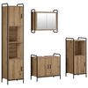 vidaXL Set dulap baie 4 buc. Stejar Artizanal 40 x 36 x 181 cm