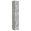 vidaXL Set de Dulapuri 2 pcs Gri Beton Lemn prelucrat
