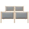 vidaXL Cadru de pat cu headboard Gri deschis 140 x 200 cm țesătură