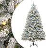 vidaXL Brad de Crăciun artificial 240 cm 300 LED-uri Alb cald