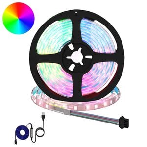 vidaXL Bandă LED 2 pcs Negru și transparent 210 x 0,8 x 0,3 cm