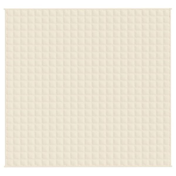 vidaXL Pătură grea, crem deschis, 220x240 cm, 11 kg, material textil
