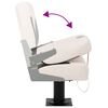 vidaXL Set 1 scaun pliabil de barcă, spătar mic/centură fixare