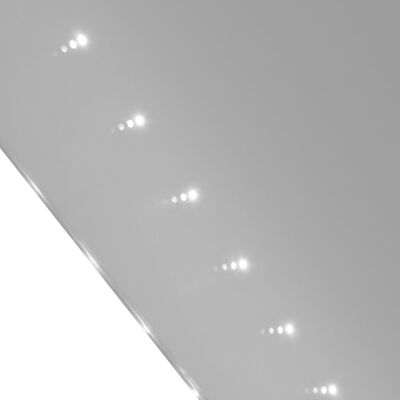 Oglindă de baie de perete, cu lumini LED, 50 x 60 cm (L x î)