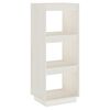 vidaXL Bibliotecă/Separator cameră, alb, 40x35x103 cm, lemn masiv pin