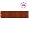 vidaXL Margine pentru gazon 10 pcs 25 x 103 cm Ruginit