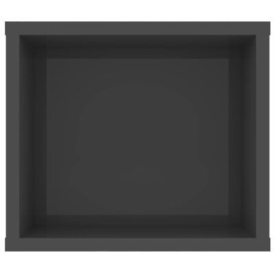 vidaXL Dulap TV suspendat, gri extralucios, 100x30x26,5 cm, PAL
