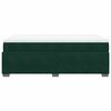 vidaXL Pat box spring cu saltea, verde închis, 120x200 cm, catifea