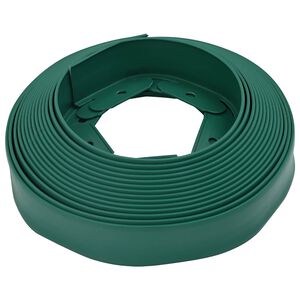 vidaXL Borduri pentru gazon Verde 5000 x 4 x 5 cm Plastic