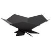 vidaXL Cuptor de foc Negru 53 x 53 x 18,5 cm Oțel
