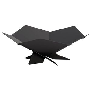 vidaXL Cuptor de foc Negru 53 x 53 x 18,5 cm Oțel