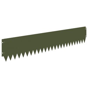 vidaXL Margine pentru gazon 20 buc. 103 x 20 cm Oțel Verde măsliniu