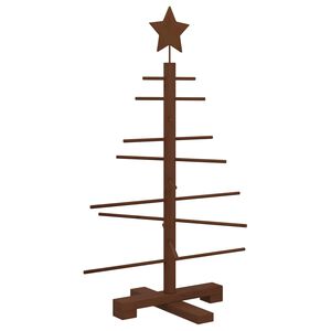 vidaXL Brad de Crăciun din lemn KOTKA 75 cm
