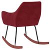 vidaXL Scaun balansoar, roșu vin, catifea
