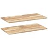 vidaXL Rafturi suspendate 2 buc. 80x40x2 cm lemn masiv acacia netratat
