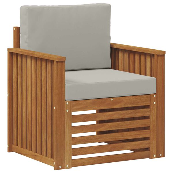 vidaXL Set de canapele de exterior Lemn de acacia solid și poliester