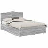 vidaXL Cadru de pat cu sertar Gri Sonoma 150 x 200 cm Lemn prelucrat