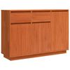 vidaXL Bufet Maroniu cerat 110 x 34 x 75 cm Lemn de pin masiv