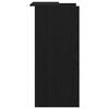vidaXL Birou de recepție negru 55x50x103,5 cm Lemn prelucrat