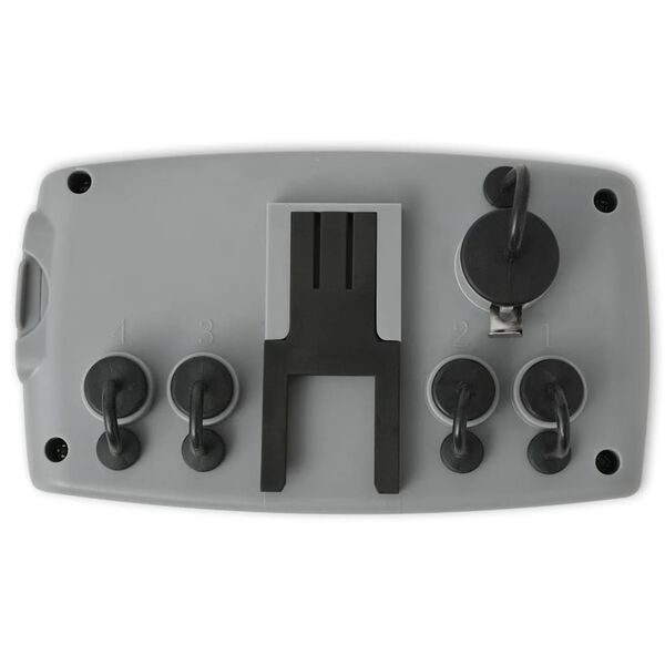 vidaXL Programator irigații automat, 4 racorduri, senzor ploaie, 3 V