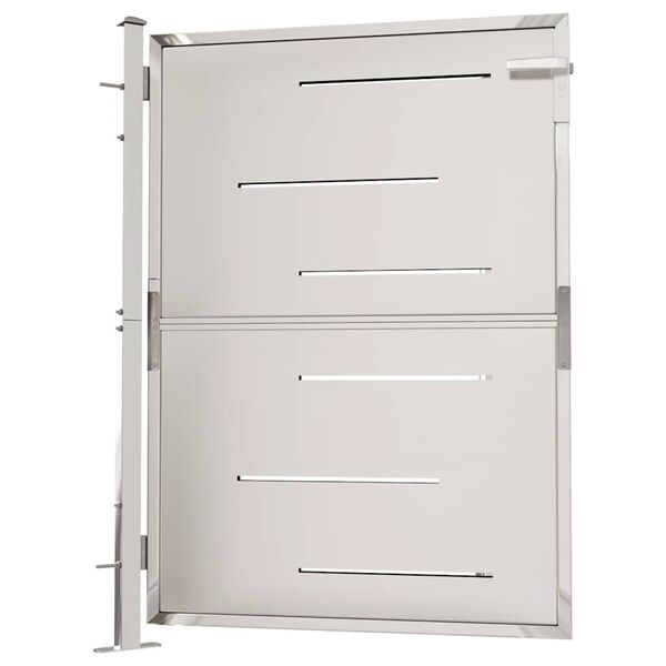 vidaXL Poartă de grădină 100x120 cm oțel inoxidabil