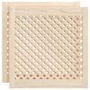 vidaXL Uși de dulap cu zăbrele 2 buc. 59,5x61,5 cm, lemn masiv de pin