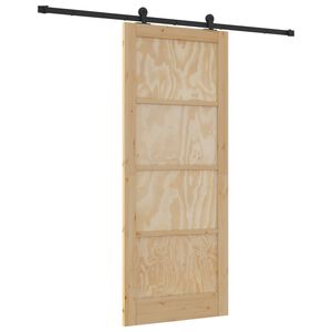 vidaXL Ușă glisantă ORKDAL 86 x 211 cm Lemn masiv de pin natural