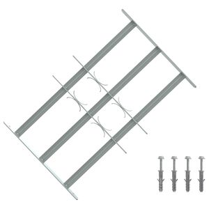 vidaXL Grilaj de Securitate pentru Feronerie cu 3 Bare &Icirc;ncuiate 3 pcs