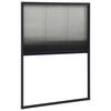 vidaXL Plasă insecte plisse de ferestre, antracit, 80x120 cm, aluminiu