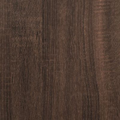 vidaXL Dulap de baie, stejar maro, 33x33x120,5 cm, lemn prelucrat