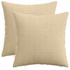 vidaXL Husă pentru pernă 2 buc. HEERLEN Gri Verde 35 x 35 cm cord