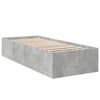 vidaXL Cadru de pat, gri beton, 75x190 cm, lemn prelucrat
