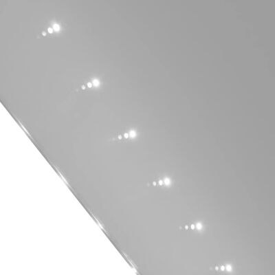 Oglindă de baie de perete, cu lumini LED, 100 x 60 cm (L x î)