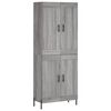 vidaXL Dulap &icirc;nalt, gri sonoma, 69,5x34x180 cm, lemn compozit