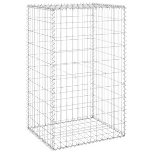 vidaXL Perete gabion cu capace, 60 x 50 x 100 cm, oțel galvanizat