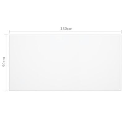 vidaXL Folie de protecție masă, transparent, 180 x 90 cm, PVC, 2 mm