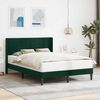 vidaXL Cadru de pat cu headboard Verde &icirc;nchis 120 x 190 cm Catifea