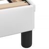 vidaXL Cadru de pat, Viana, cu LED fără saltea, alb, 100x203 cm