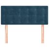 vidaXL Tăblie de pat, albastru &icirc;nchis, 90x5x78/88 cm, catifea