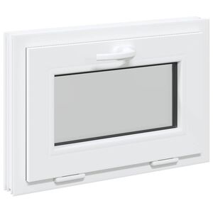 vidaXL Fereastră pentru subsol RISOR 60 x 40 cm PVC și Sticlă