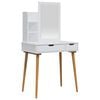 vidaXL Set de Dressing FAUSKE 3 buc. Alb 76 x 50 x 143 cm