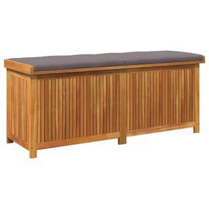 vidaXL Cutie de perne de exterior 150x50x60,5 cm lemn masiv de salc&acirc;m